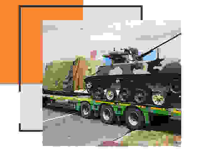 Перевозка военной техники в Ступино